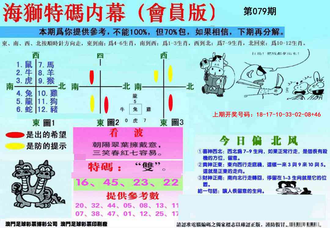079期另版海狮特码内幕报[图]